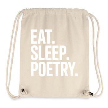Eat Sleep Poetry Typo - Stanley/Stella Recycled Gym Bag - natural - Front