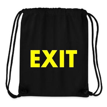 Exit - Stanley/Stella recycelter Gym Bag - Schwarz - Vorne