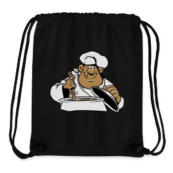 cuire cuisine bande dessinée drôle - Sac à cordon recyclé Stanley/Stella - noir - Devant