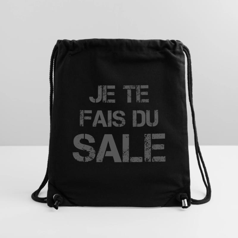 Je te fais du sale - gris Sac à cordon recyclé Stanley/Stella