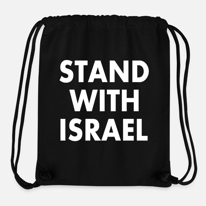 Stand with israel - Stanley/Stella Recycled Gym Bag - black