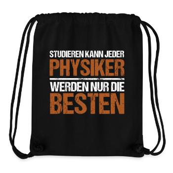 Anyone can study - Physiker Edition - Stanley/Stella Recycled Gym Bag - black - Front