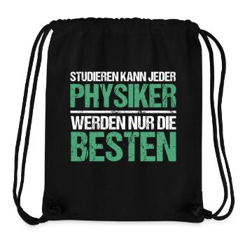 Anyone can study - Physiker Edition - Stanley/Stella Recycled Gym Bag - black - Front