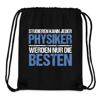 Tout le monde peut étudier - Édition Physiker - Sac à cordon recyclé Stanley/Stella - noir - Devant