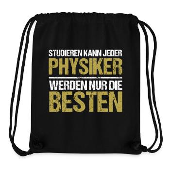 Tout le monde peut étudier - Édition Physiker - Sac à cordon recyclé Stanley/Stella - noir - Devant