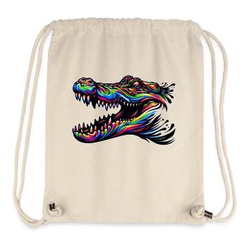 Alligator, Crocodile - Stanley/Stella Recycled Gym Bag - natural - Front