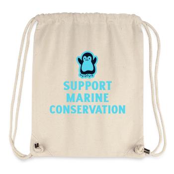 Marine Conservation - Sac à cordon recyclé Stanley/Stella - blanc naturel - Devant