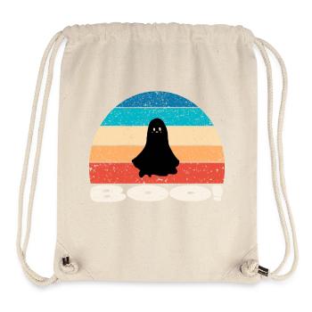 Retro vintage Sunset Halloween Ghost - Stanley/Stella recycelter Gym Bag - Naturweiß - Vorne