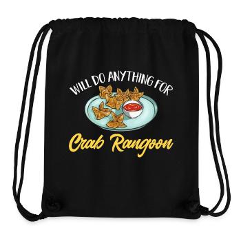 Krabben Rangoon Crabe Rangoon - Sac à cordon recyclé Stanley/Stella - noir - Devant