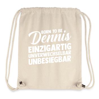 First name Dennis - Stanley/Stella Recycled Gym Bag - natural - Front