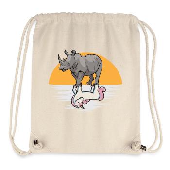 Nashorn Rhino Einhorn - Stanley/Stella recycelter Gym Bag - Naturweiß - Vorne