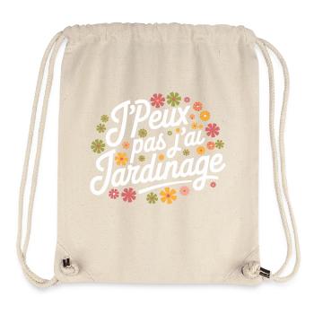 J'peux pas, j'ai jardinage - Sac à cordon recyclé Stanley/Stella - blanc naturel - Devant