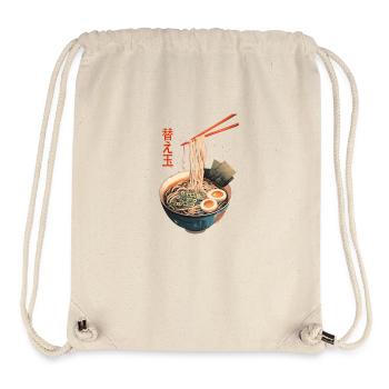 Authentische Ramen-Schalen-Kunst Authentic Ramen - Stanley/Stella recycelter Gym Bag - Naturweiß - Vorne
