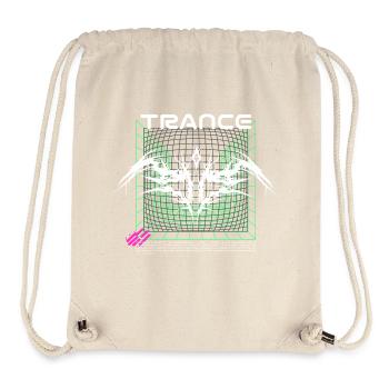 Trance - Techno Rave Festival Design - Sac à cordon recyclé Stanley/Stella - blanc naturel - Devant