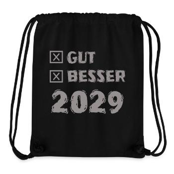 2029 - Stanley/Stella recycelter Gym Bag - Schwarz - Vorne