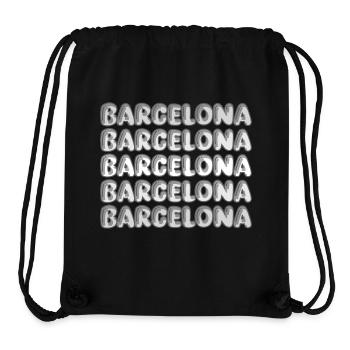 Geschenk für Barcelona - Stanley/Stella recycelter Gym Bag - Schwarz - Vorne