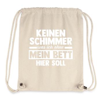 Langschläfer Shlafen Faul - Stanley/Stella recycelter Gym Bag - Naturweiß - Vorne