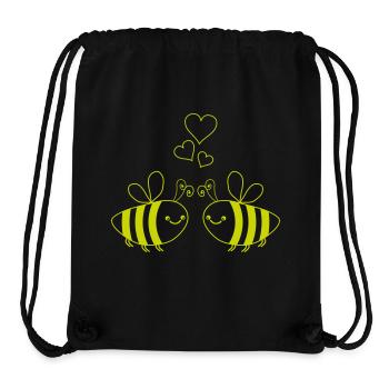 bienen liebe - Stanley/Stella recycelter Gym Bag - Schwarz - Vorne