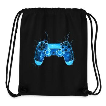 Gaming Controller Flashes Cool Gamer Gift - Stanley/Stella Recycled Gym Bag - black - Front