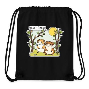 Spring is coming! The hamsters are already looking forward to it! - Stanley/Stella Recycled Gym Bag - black - Front