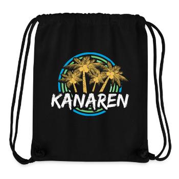Kanaren als Urlaub - Stanley/Stella recycelter Gym Bag - Schwarz - Vorne