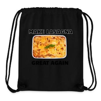 Make Lasagna Great Again - Stanley/Stella Recycled Gym Bag - black - Front