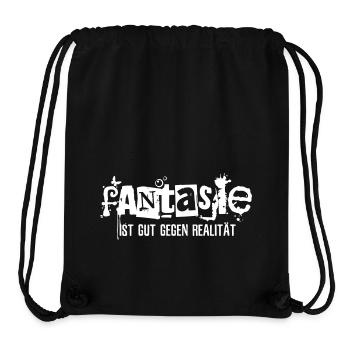 Fantasy is good against reality - Stanley/Stella Recycled Gym Bag - black - Front