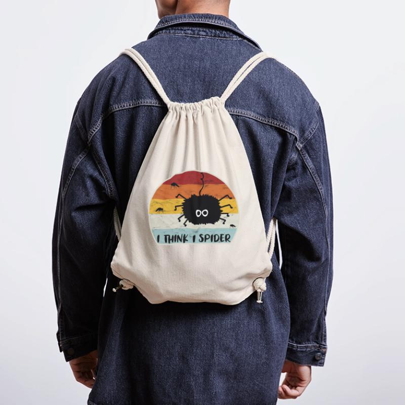 I Think I Spider Retro Ich Glaub Ich Spinne Fliege Stanley/Stella recycelter Gym Bag