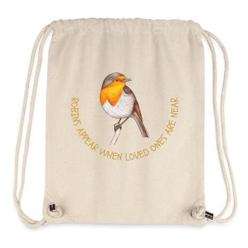 Robins appear when loved ones are near - Stanley/Stella Recycled Gym Bag - natural - Front