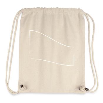 openFrame abwärts gebogen | Vectorgraphic - Stanley/Stella recycelter Gym Bag - Naturweiß - Vorne