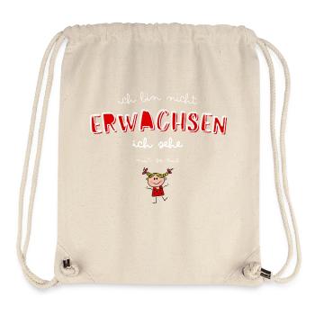 I'm not an adult! I just look like it! - Stanley/Stella Recycled Gym Bag - natural - Front