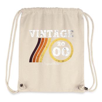 Vintage 2000 - Classic Limited Edition Retro 24 - Stanley/Stella Recycled Gym Bag - natural - Front