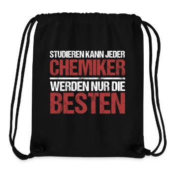 Anyone can study; Chemists are the best - Stanley/Stella Recycled Gym Bag - black - Front