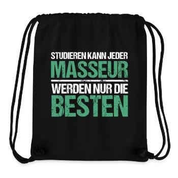 Anyone can study - Masseur Edition - Stanley/Stella Recycled Gym Bag - black - Front