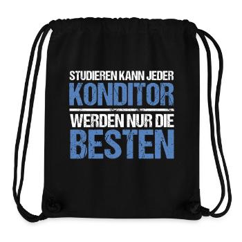 Anyone can study - confectioner's edition - Stanley/Stella Recycled Gym Bag - black - Front