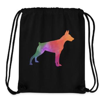 DOBERMAN bunt - Stanley/Stella recycelter Gym Bag - Schwarz - Vorne