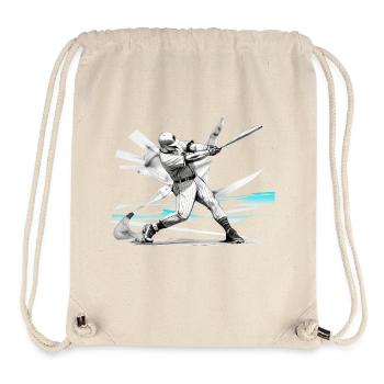 Baseballspieler, baseball - Stanley/Stella recycelter Gym Bag - Naturweiß - Vorne