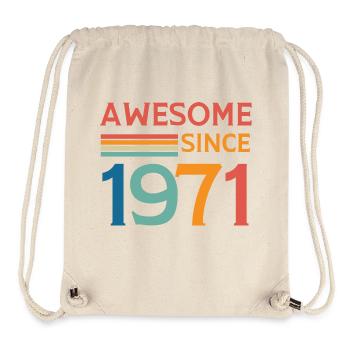 Awesome since 1971 - Stanley/Stella Recycled Gym Bag - natural - Front