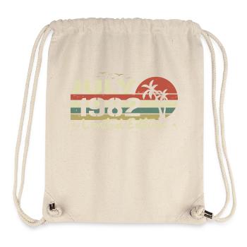 July 42nd Anniversary Vintage Born 1982 Vibe - Stanley/Stella Recycled Gym Bag - natural - Front