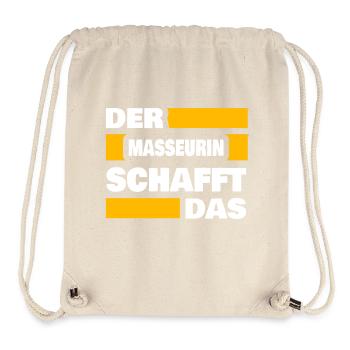 Arbeit Masseurin - Stanley/Stella recycelter Gym Bag - Naturweiß - Vorne