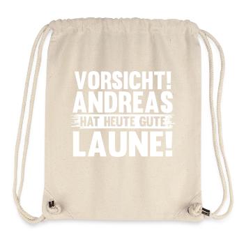 Vorname Andreas - Stanley/Stella recycelter Gym Bag - Naturweiß - Vorne