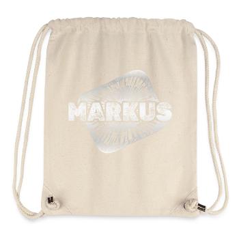 Cadeau pour Markus - Sac à cordon recyclé Stanley/Stella - blanc naturel - Devant