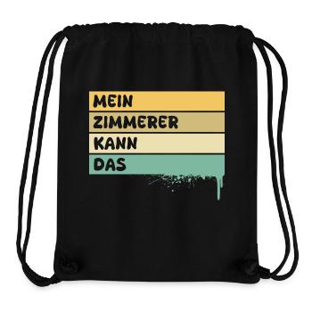 Zimmerer - Stanley/Stella recycelter Gym Bag - Schwarz - Vorne