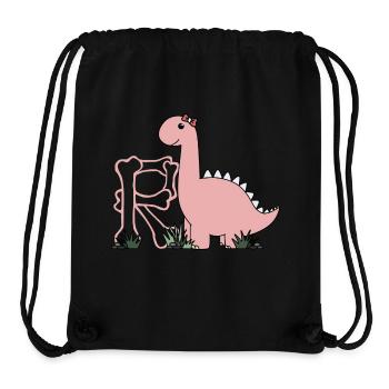 Buchstabe R - Stanley/Stella recycelter Gym Bag - Schwarz - Vorne