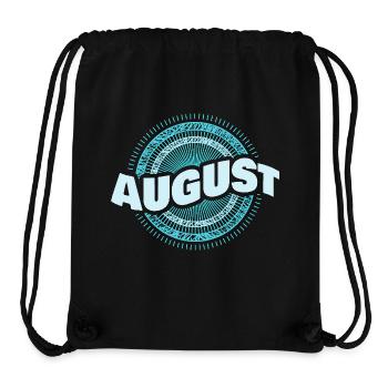August - Stanley/Stella recycelter Gym Bag - Schwarz - Vorne