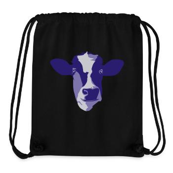 cow - Stanley/Stella Recycled Gym Bag - black - Front