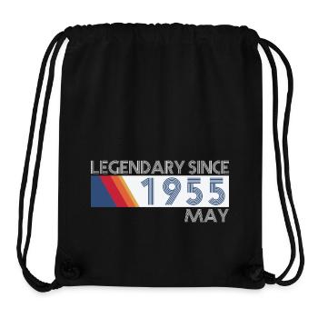 Retro SiFi Legendary depuis mai 1955 - Anniversaire - Sac à cordon recyclé Stanley/Stella - noir - Devant