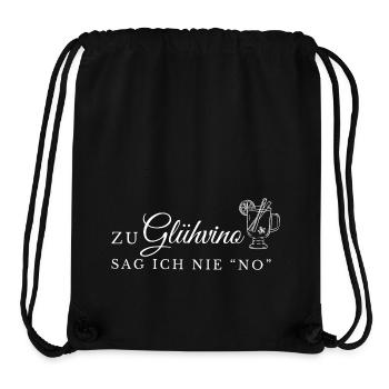 Zu Vino sag ich nie no - Glühvino - Stanley/Stella recycelter Gym Bag - Schwarz - Vorne
