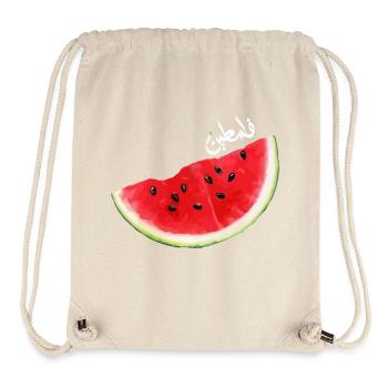 Il ne s’agit pas d’une collection de pastèques Palestine - Sac à cordon recyclé Stanley/Stella - blanc naturel - Devant