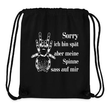 Meine Spinne saß auf mir - lustiges Spinnendesign - Stanley/Stella recycelter Gym Bag - Schwarz - Vorne